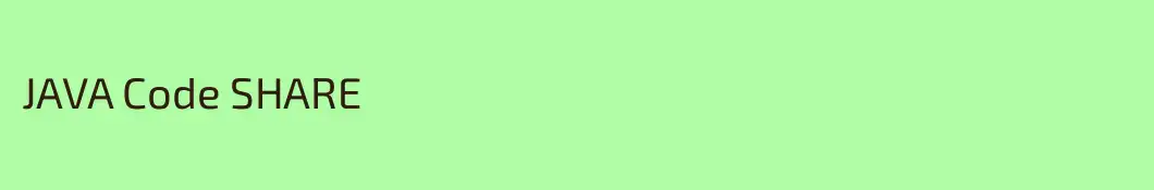 JAVA Code SHARE